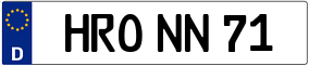 Trailer License Plate